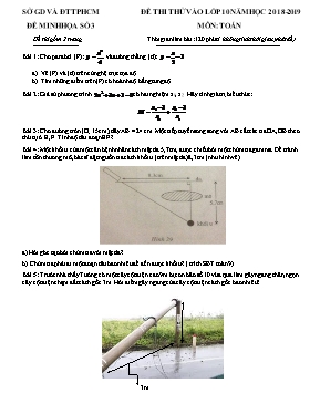 Đề thi thử vào Lớp 10 THPT môn Toán - Đề số 3 - Năm học 2018-2019 - Sở GD & ĐT Thành phố Hồ Chí Minh